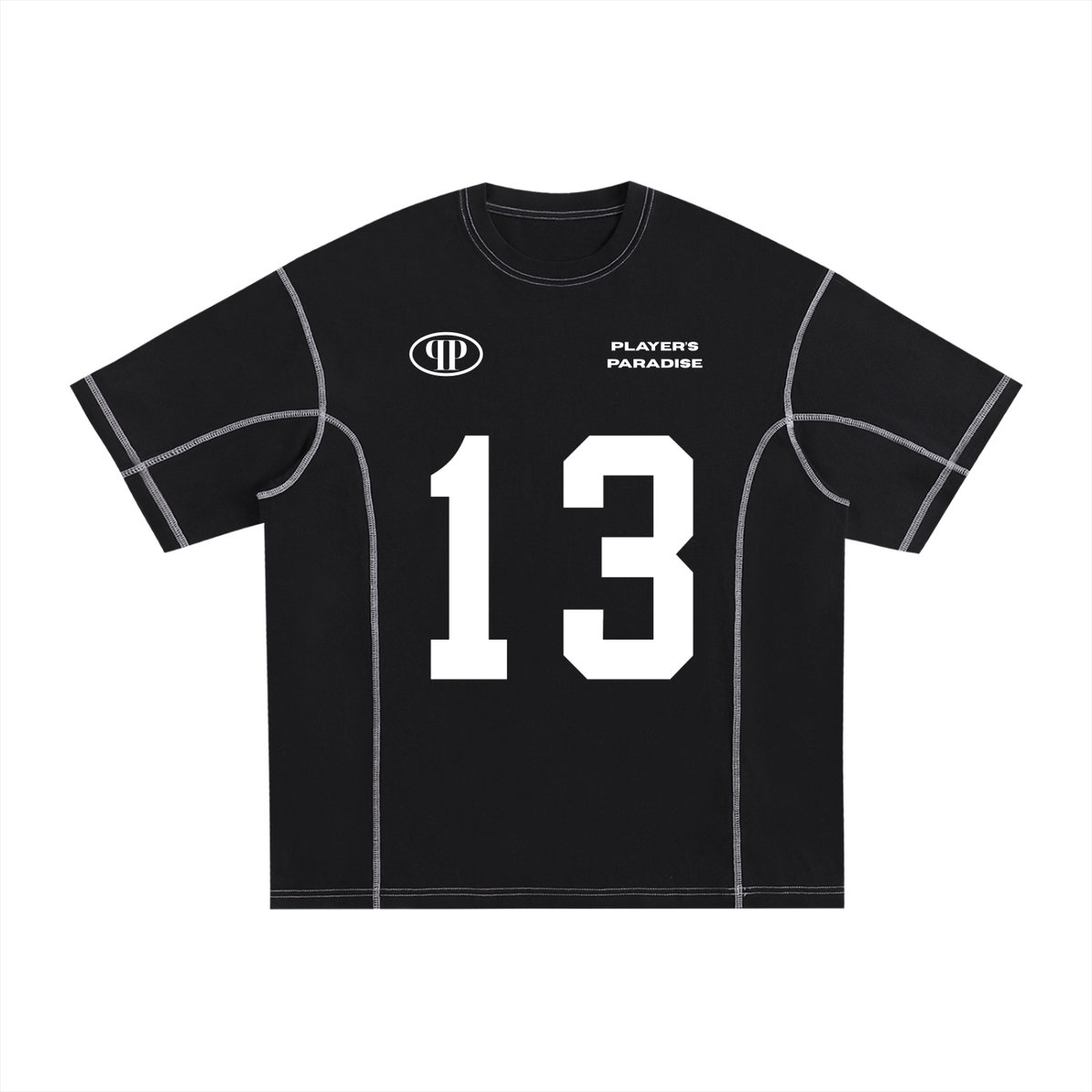 Streetwear Contrast-Stitched Cotton T-Shirt