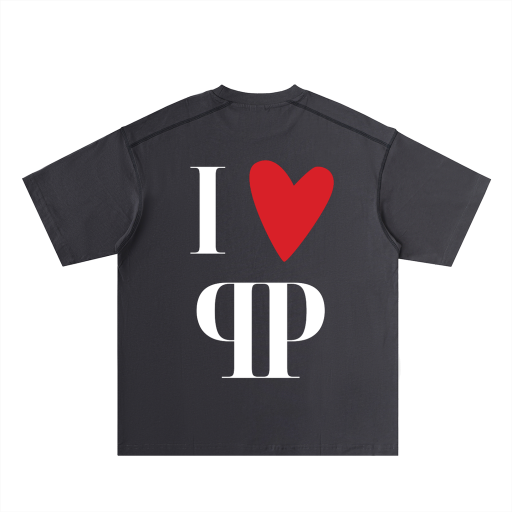 Oversized Contrast-Stitched Cotton Tee