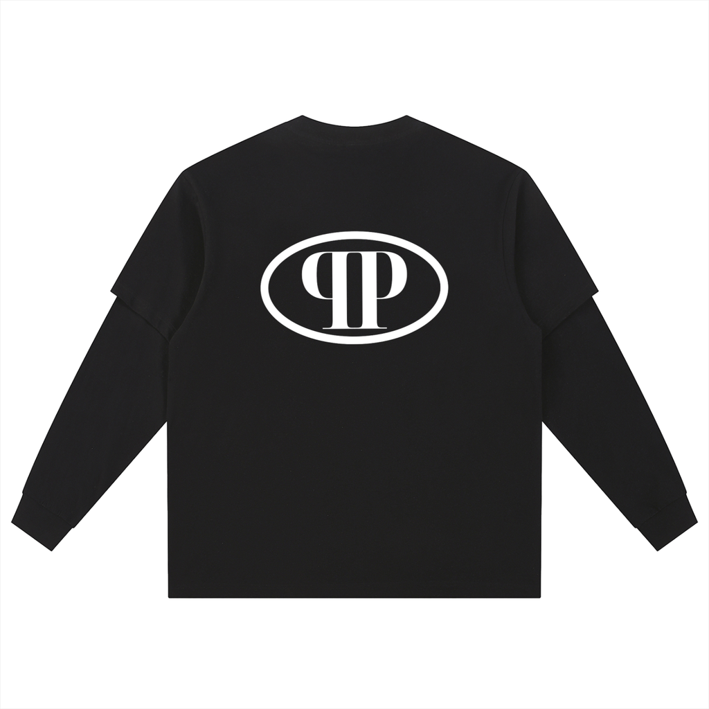 Layered Long Sleeve Oversized Tee
