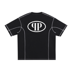 Streetwear Contrast-Stitched Cotton T-Shirt