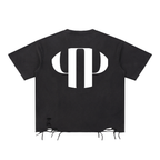 Snow Washed Raw-Hem T-Shirt